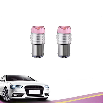 COPPIA LAMPADINE 3 LED SMD 1157 AUTO LUCE ROSSA 1.5W LAMPADINA STOP 12V 02747