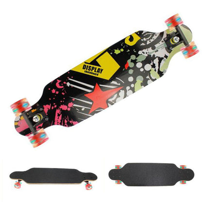 SKATEBOARD SKATE IN LEGNO FANTASIA COLORATO BAMBINI RAGAZZI 80CM 06060