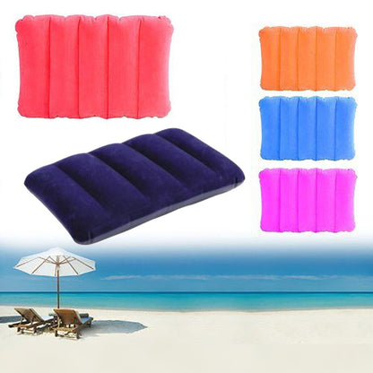 CUSCINO GONFIABILE FLOCCATO 31X47CM MARE PISCINA COLORATO POGGIATESTA CAMPEGGIO