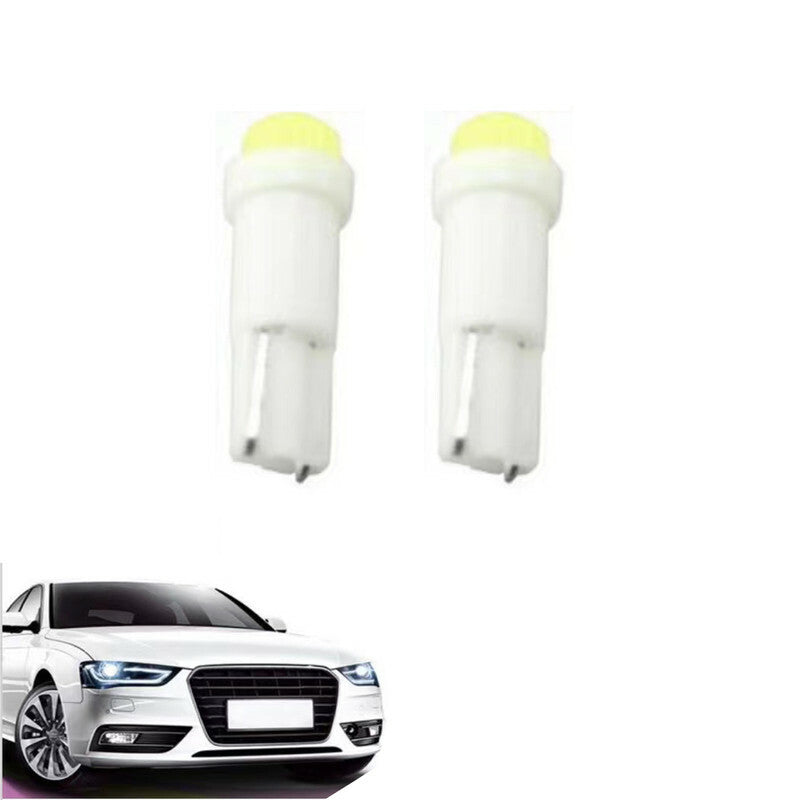COPPIA LAMPADINE 1 LED COB T5 AUTO 6000K CANBUS 0.3W LAMPADINA 12V CA-02721
