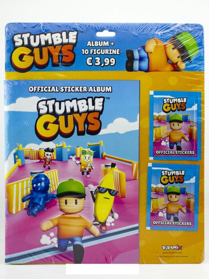 Diramix Stumble Guys Sticker-Album + 10 Sticker (2 Päckchen) Kollektion 2024