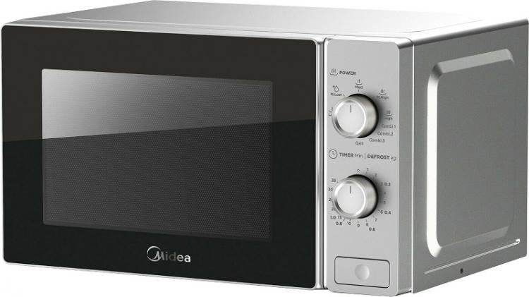 Midea Forno A Microonde Funzione Grill Timer  Grigio Mg720C2At-S 20L 700W
