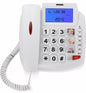 BRONDI LANDLINE PHONE FOR SENIORS LARGE BUTTONS BRAVO 90 LCD HANDS-FREE SOS LED WHITE