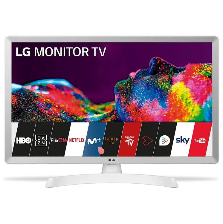 LG Smart TV 28TQ515S LED Full HD Monitor WXGA DVB-T2 Wi-Fi Netflix DAZN Weiß
