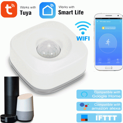 PIR-WLAN-Smart-Bewegungssensor Infrarot Drahtlos Bewegungsmelder Alarm