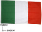 LARGE ITALIAN TRICOLOR FLAG 150X250CM GIANT WITH POLE LOOP