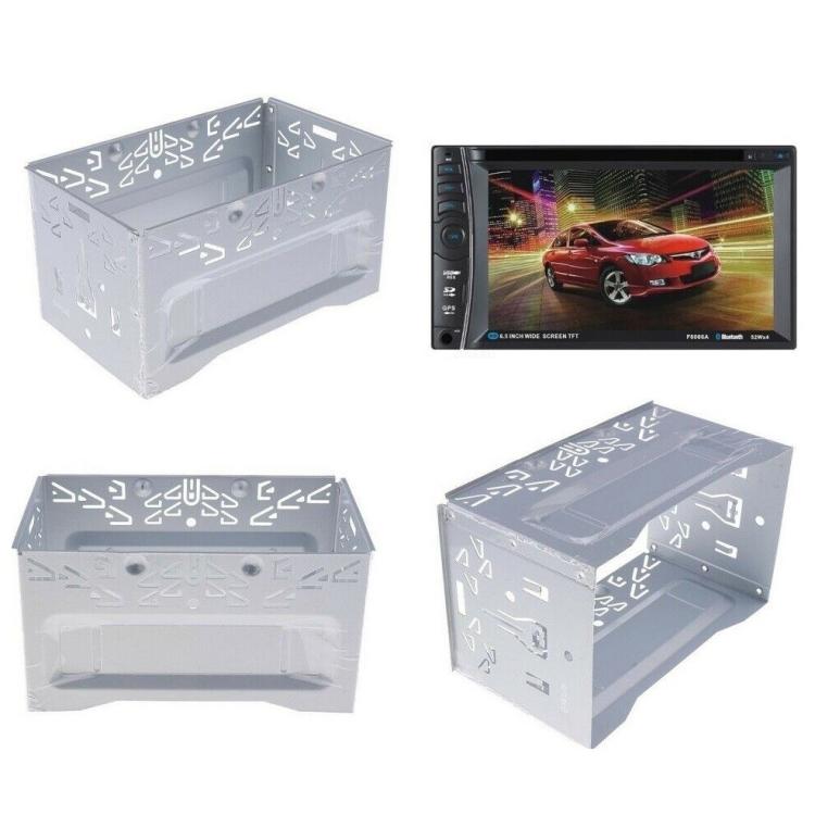 Autoradio 2 Din Einbaurahmen Universal Aluminium Stereo Auto