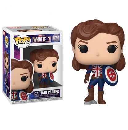 Funko Pop! Marvel Studios What If...? - Captain Carter (870) Vinylfigur 10 cm