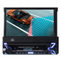 Android Retractable Screen 1 Din Car Stereo GPS Wifi USB Mirror Radio Bluetooth