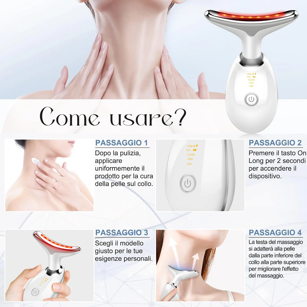 Face Lift Massaggiatore Viso Lifting per lifting, Rassodante, Antirughe | Massaggiatore Viso Antirughe