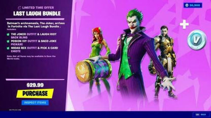 Fortnite Bundle Wer zuletzt lacht, lacht am besten Xbox One Spiel Italienisch Videospiel Neu