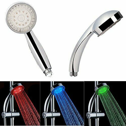 Soffione Doccia Led Colorato 3 Colori Cangianti Cromoterapia Doccino Bagno 52201