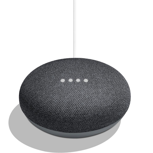 Google Home Nest Mini 2 Schwarz Smart Speaker Sprachassistent Virtuell Italienisch