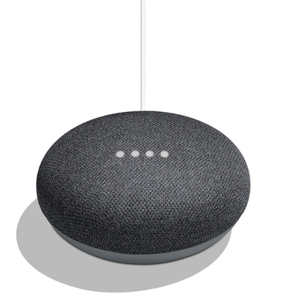 Google Home Nest Mini 2 Schwarz Smart Speaker Sprachassistent Virtuell Italienisch