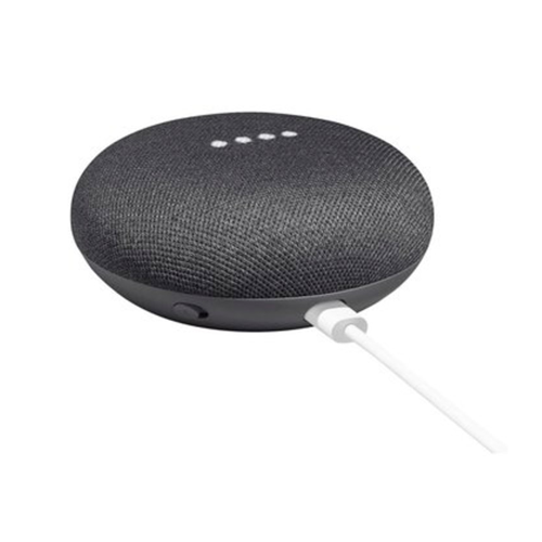 Google Home Nest Mini 2 Schwarz Smart Speaker Sprachassistent Virtuell Italienisch