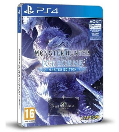 MONSTER HUNTER WORLD ICEBORN - STEELBOOK MASTER EDITION PS4 EU IT NEU