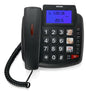 BRONDI LANDLINE PHONE FOR ELDERLY BIG BUTTONS HANDSFREE SOS LED HOME BRAVO 90 - BLACK
