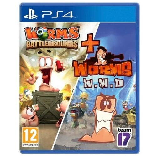 Worms Battlegrounds + Worms Wmd PS4 Spiel PlayStation 4 Ita Lemmings Ninja EU