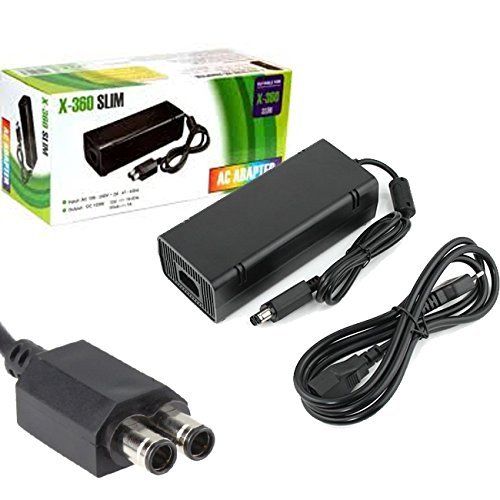 NETZTEIL FÜR KONSOLEN LADEGERÄT XBOX 360 SLIM KABEL TRANSFORMATOR AC ADAPTER
