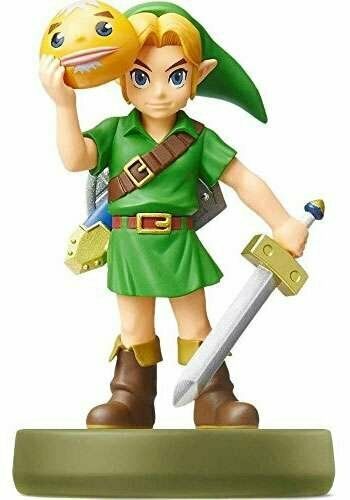 AMIIBO ZELDA LINK MAJORA'S MASK COLLECTIBLE STATUE NINTENDO ACTION FIGURE