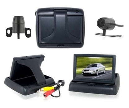 Kit Monitor LCD versenkbar TFT 4.3 Video Auto Wohnmobil mit Rückfahrkamera