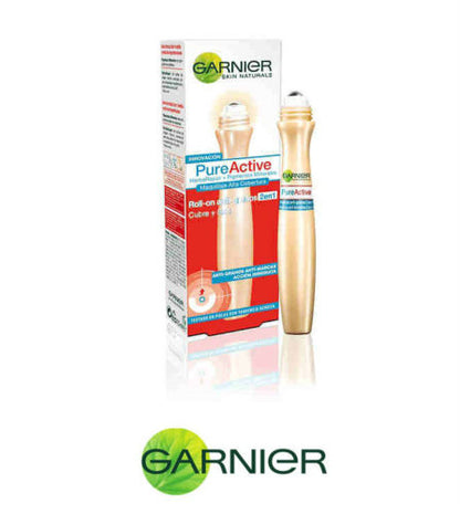 Garnier Pure Active 2In1 Getönter Roll-On 15 ml Anti-Pickel Akne Augenringe Tränensäcke