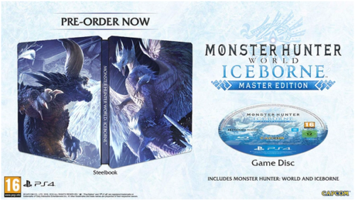 MONSTER HUNTER WORLD ICEBORN - STEELBOOK MASTER EDITION PS4 EU IT NEU
