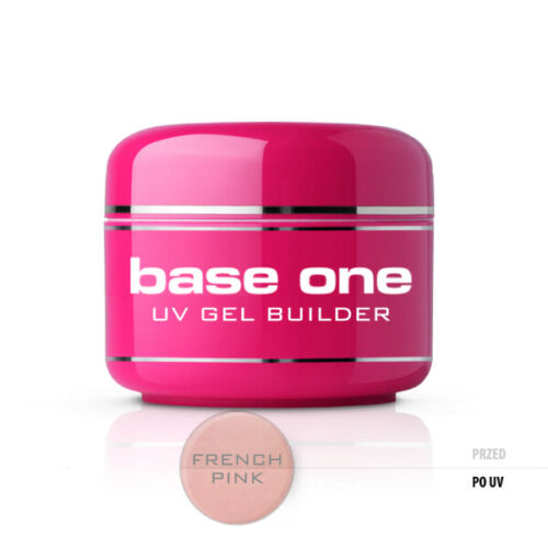 Silcare Aufbaugel Base One French Pink Dicht Milchig Rosa Nägel 50g
