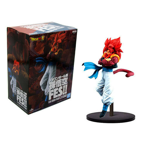 BANPRESTO STATUE DRAGON BALL SUPER - SON GOKU FES !! SUPER SAIYAN 4 GOGETA PVC