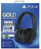 SONY PLAYSTATION 4 GOLD WIRELESS HEADSET 2.0 STEREO GAME + FORTNITE VCH 2019 PS4