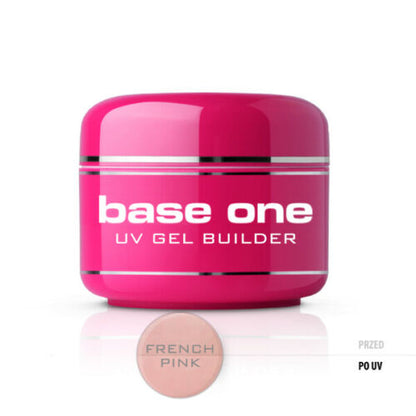 Silcare Aufbaugel Base One French Pink Dicht Milchig Rosa Nägel 50g