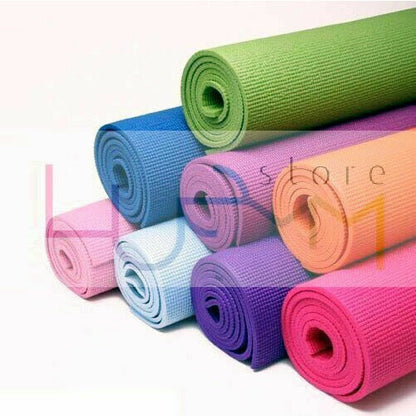 Tappetino Yoga Tappeto Aerobica Fitness Ginnastica Palestra Pilates 6mm Blu