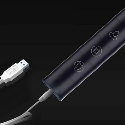 Elektrische Schallzahnbürste wiederaufladbar USB-Kabel + 3 Bürstenköpfe | Tx-9528