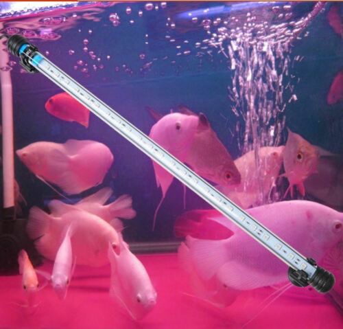 Barra Led Lampada Neon Per Acquario Impermeabile Immersione Luce ROSA 60CM