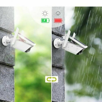 Solar-Kamera IP-Kamera WLAN Außenpanel 1080P Sicherheit Audio