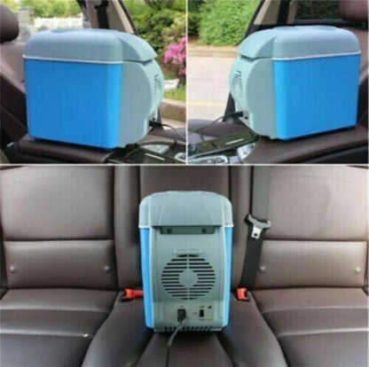 Frigo Portatile 7,5 Litri 12V Scaldavivande Mini Frigorifero Auto Barca Camper