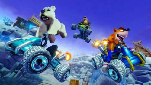 Crash Team Racing Nitro-Fueled Nintendo Switch Spiel Italienisch CTR Kart Neu