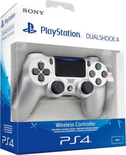 CONTROLLER SONY WIRELESS PS4 DUALSHOCK 4 PAD SILBER PLAYSTATION 4 V2 JOYSTICK