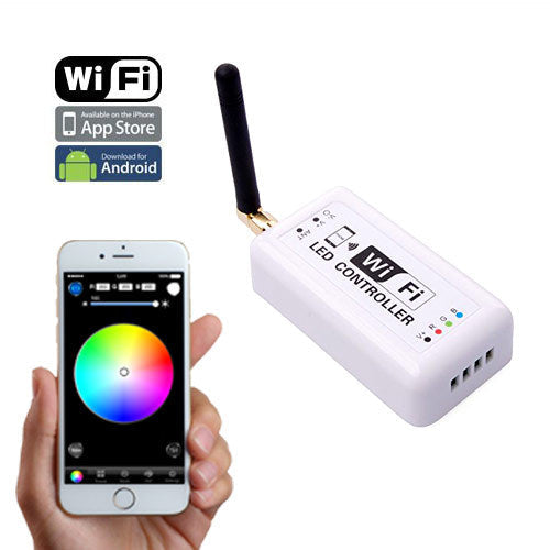 CONTROLLER MODULO RGB WIFI PER STRISCE LED DA smartphon  ANDROID IOS