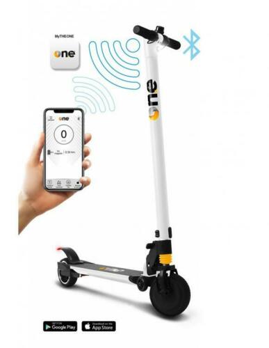 The One - Spillo Monopattino Scooter Elettrico 250W Pieghevole Bluetooth Bianco