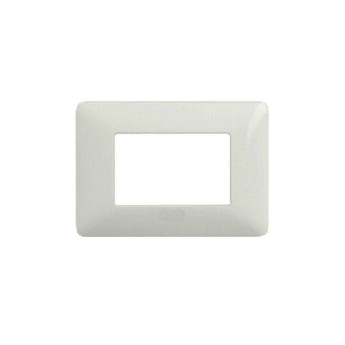 PLACCHETTA PLACCA BIANCA COMPATIBILE MATIX 3 POSTI COPRI INTERRUTTORE C8803 WHT