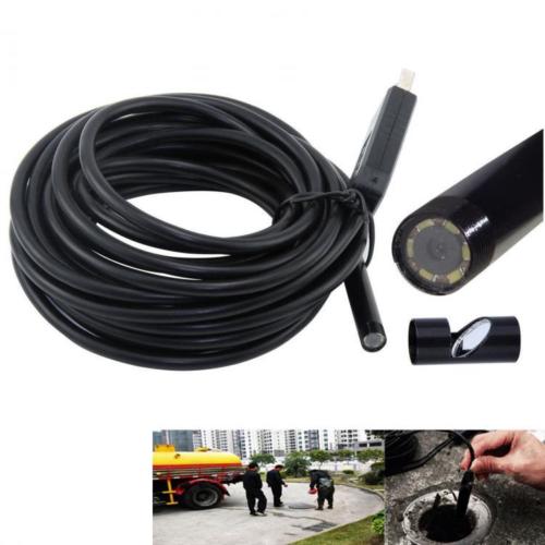 Endoskopkamera Inspektionssonde USB 10M 6LED IP67 Android PC Notebook