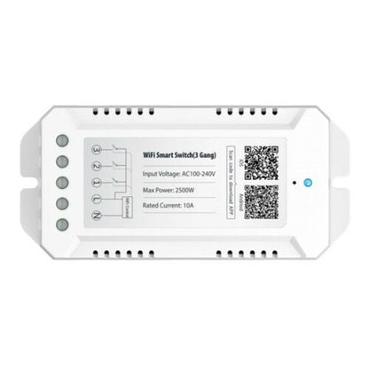 Interruttore 3 Gang Switch Smart Wifi Compatibile Con Amazon Alexa Google Presa