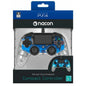 NACON WIRED PS4 CONTROLLER LUMINOUS COMPACT LIGHT EDITION LED BLUE NEW PAD