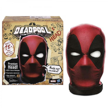 Marvel Legends Deadpool Premium Interaktiver elektronischer Kopf Hasbro Head, Schwarz