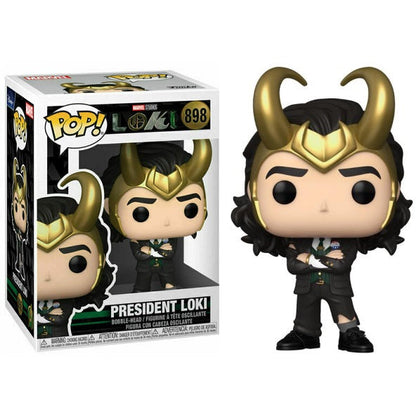 Funko Pop ! Marvel Loki (898) Präsident Loki Vinyl Figur 9cm Neu Disney +