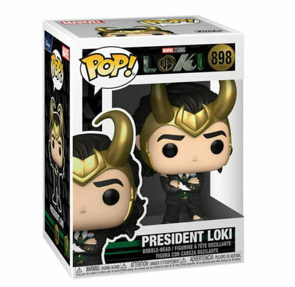 Funko Pop ! Marvel Loki (898) Präsident Loki Vinyl Figur 9cm Neu Disney +