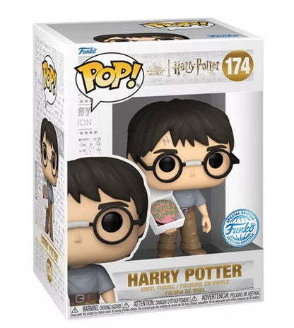 Funko Pop! Geschenkset Harry Potter mit Geburtstagstorte (174) –+ Schlüssel + Mystery Mini