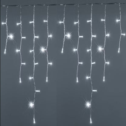 TENDA LUMINOSA ESTERNO 120 LED NATALE BIANCO FREDDO FISSO INTERMITTENTE 3 METRI