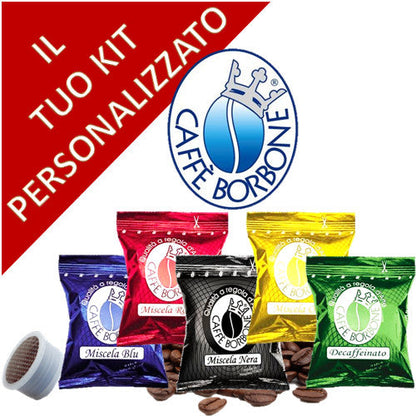 KIT 25 CAPSULE CIALDE BORBONE BLU ORO NERA ROSSA DEK COMPATIBILE ESPRESSO POINT